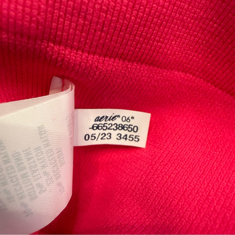 Aerie Seamless Longline Sports Bra Crop Tank Pink Womens XL - Picture 10 of 11
